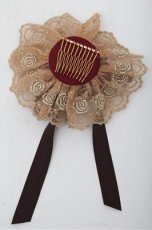 画像2: Mary Magdalene / ロゼットヘッドドレス  エンジ S-26-03-12-002-CL-ZA-HR-ZS (2)