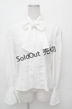 画像1: ATELIER BOZ / スタンドカラーブラウス  白 S-26-03-12-013-EL-BL-AS-ZS