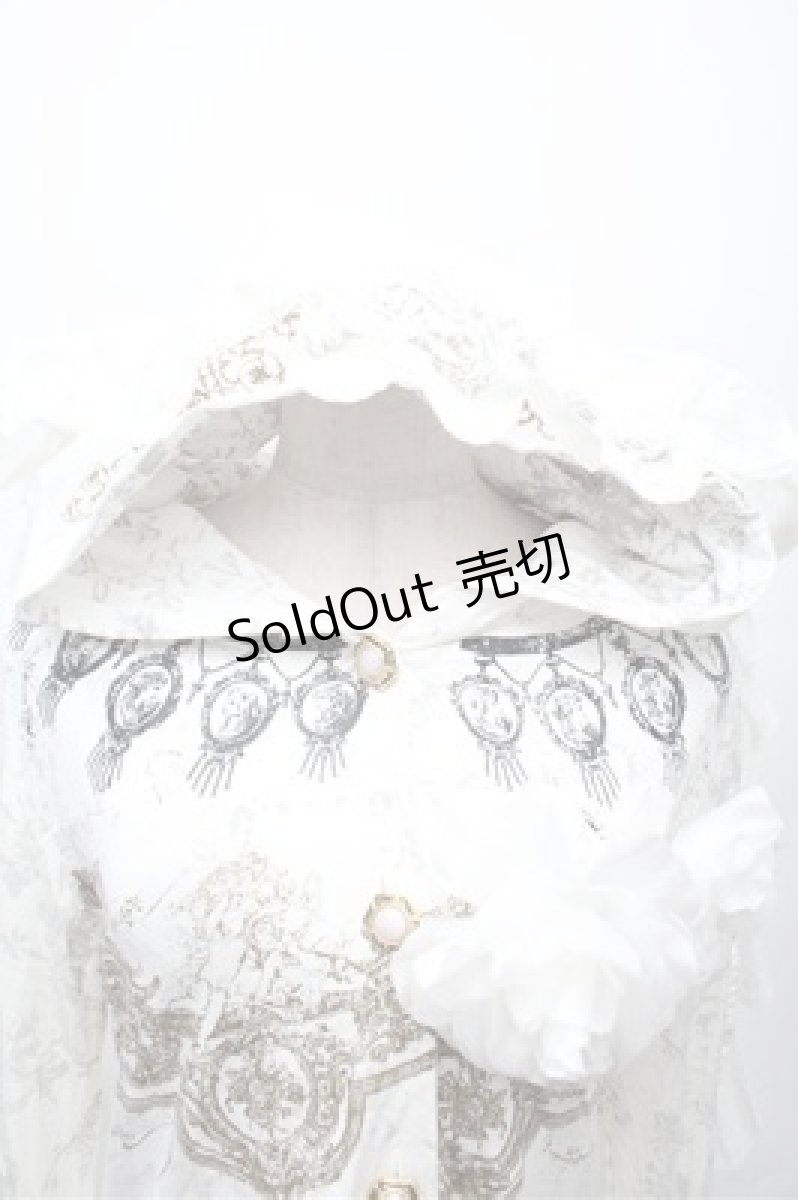 画像4: VII / プリントフード付きカーディガン  白 S-26-03-12-017-HN-TO-HR-ZS (4)