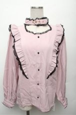 画像1: Rojita / ハートバックルラッフルフリルブラウス  ピンク S-26-03-12-020-LO-BL-AS-ZS (1)