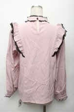 画像2: Rojita / ハートバックルラッフルフリルブラウス  ピンク S-26-03-12-020-LO-BL-AS-ZS (2)