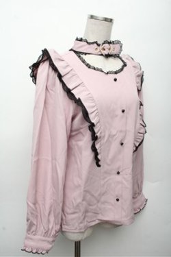画像3: Rojita / ハートバックルラッフルフリルブラウス  ピンク S-26-03-12-020-LO-BL-AS-ZS