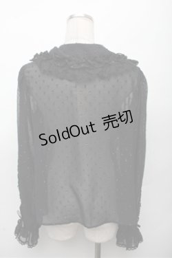 画像2: Angelic Pretty / Fluffyブラウス  黒 S-26-03-12-021-AP-BL-HR-ZS