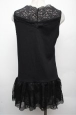 画像2: axes femme / スカラップレースロングタンク  黒 S-26-03-12-022-AX-TO-AS-ZS (2)