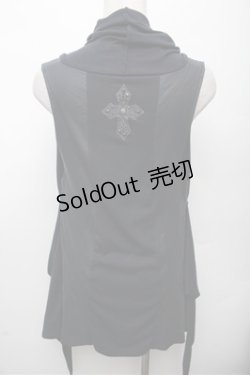 画像2: Ozz Croce / ニット切替ジレ  紺 S-26-03-12-024-OO-TO-AS-ZS