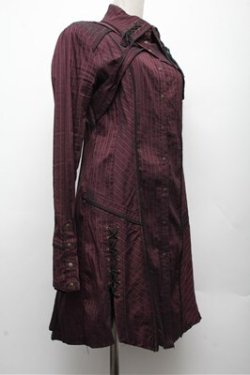 画像3: Ozz Croce / ストライプロングブラウス  赤 S-26-03-12-025-OO-BL-AS-ZS