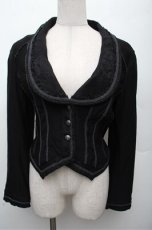 画像1: Ozz oneste / レース切替ジャケット  黒 S-26-03-12-026-OO-JA-AS-ZS (1)