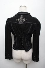 画像2: Ozz oneste / レース切替ジャケット  黒 S-26-03-12-026-OO-JA-AS-ZS (2)