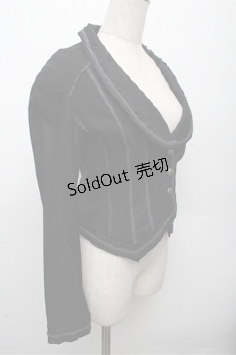 画像3: Ozz oneste / レース切替ジャケット  黒 S-26-03-12-026-OO-JA-AS-ZS (3)