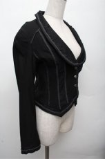 画像3: Ozz oneste / レース切替ジャケット  黒 S-26-03-12-026-OO-JA-AS-ZS (3)