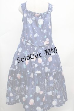 画像3: PINK HOUSE / シーシェルプリントキャミワンピース  紺 S-26-03-14-030-LO-OP-AS-ZS