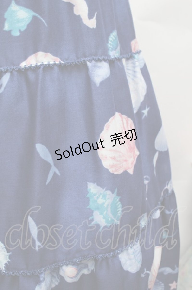 画像5: PINK HOUSE / シーシェルプリントキャミワンピース  紺 S-26-03-14-030-LO-OP-AS-ZS (5)