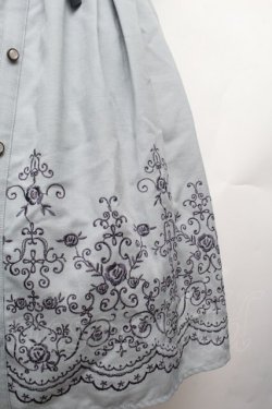 画像2: axes femme POETIQUE / 裾刺繍ジャンドレ  サックス S-26-03-14-032-AX-OP-HR-ZS