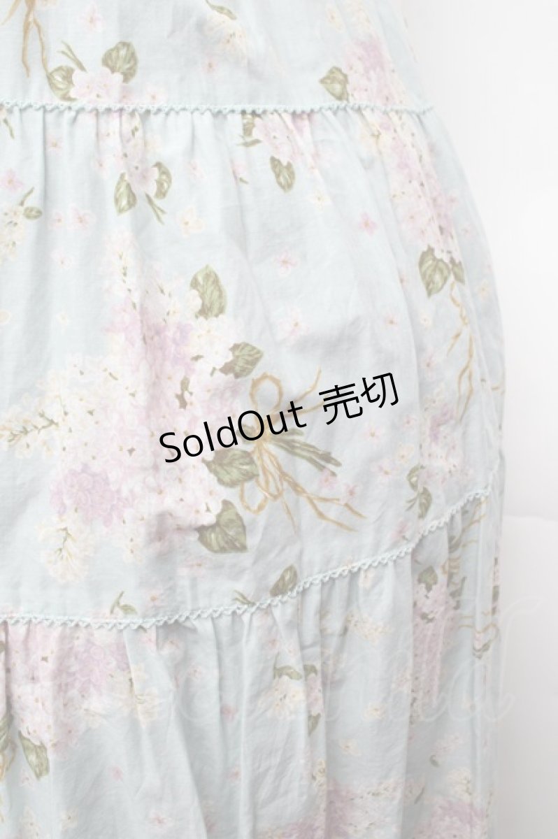 画像2: PINK HOUSE / あじさい柄ワンピース  ミント S-26-03-14-033-LO-OP-AS-ZS (2)