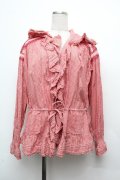 PINK HOUSE / ギンガムチェックオーバーブラウス  赤ｘ白 S-26-03-14-035-LO-BL-AS-ZS