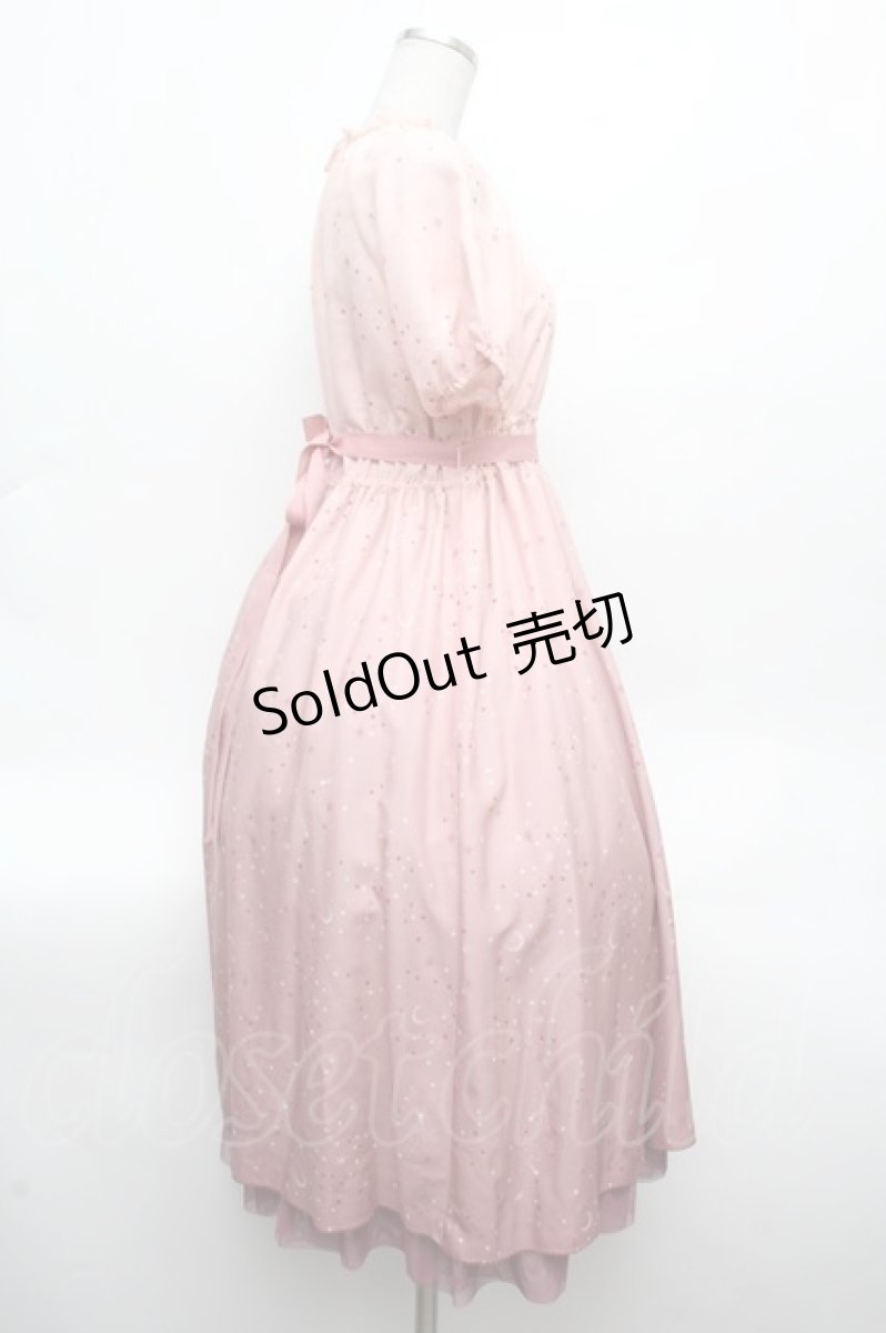 画像2: PINK HOUSE / Starry Sky プリントワンピース  ピンク S-26-03-14-037-LO-OP-AS-ZS (2)