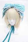 metamorphose / Sugarリボンヘッドドレス  ミントブルー S-26-03-14-005-ME-AC-AS-ZS