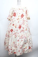 画像1: PINK HOUSE / アニバーサリーケーキミディ丈ワンピース  オフ S-26-03-14-039-LO-OP-AS-ZS (1)