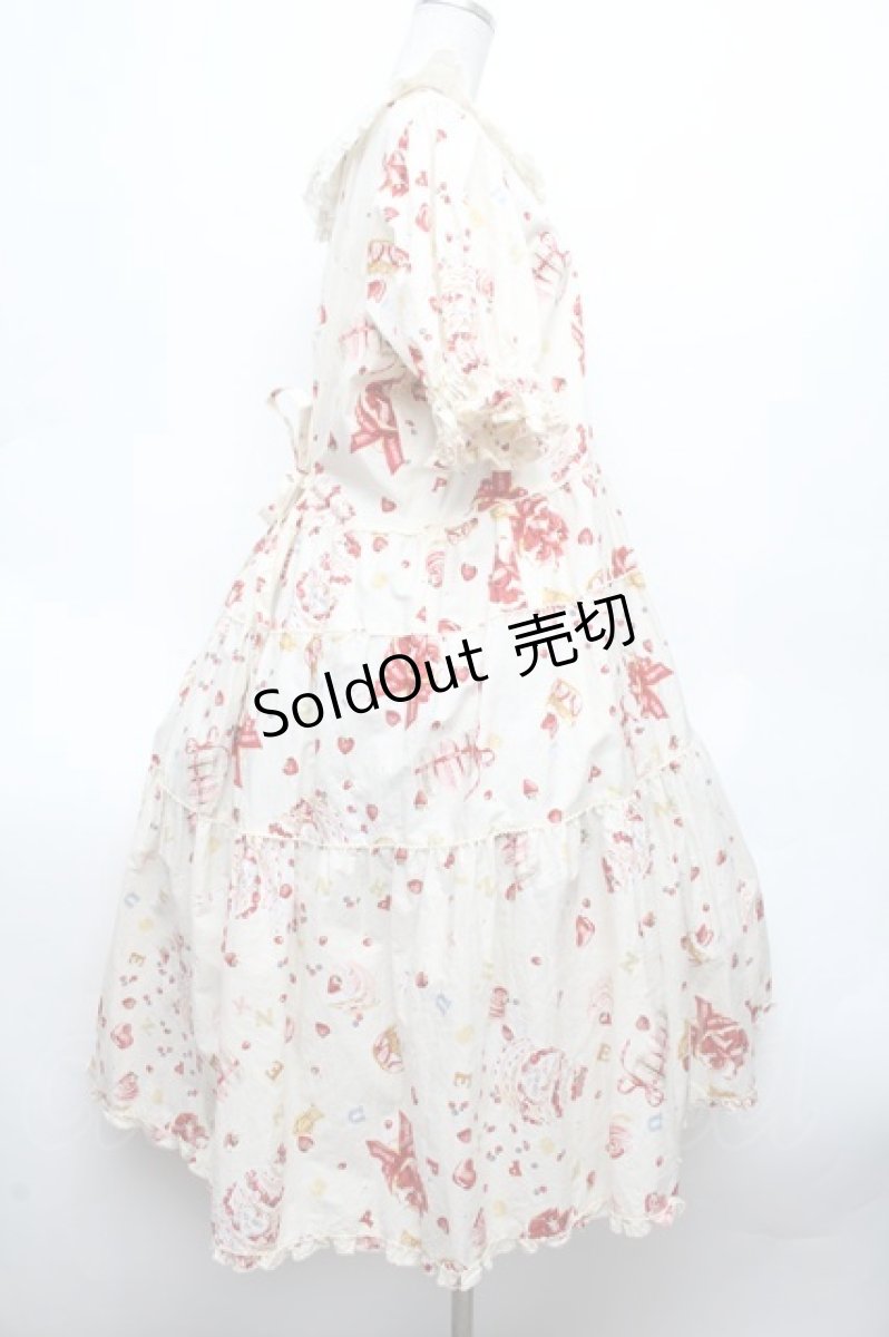 画像3: PINK HOUSE / アニバーサリーケーキミディ丈ワンピース  オフ S-26-03-14-039-LO-OP-AS-ZS (3)