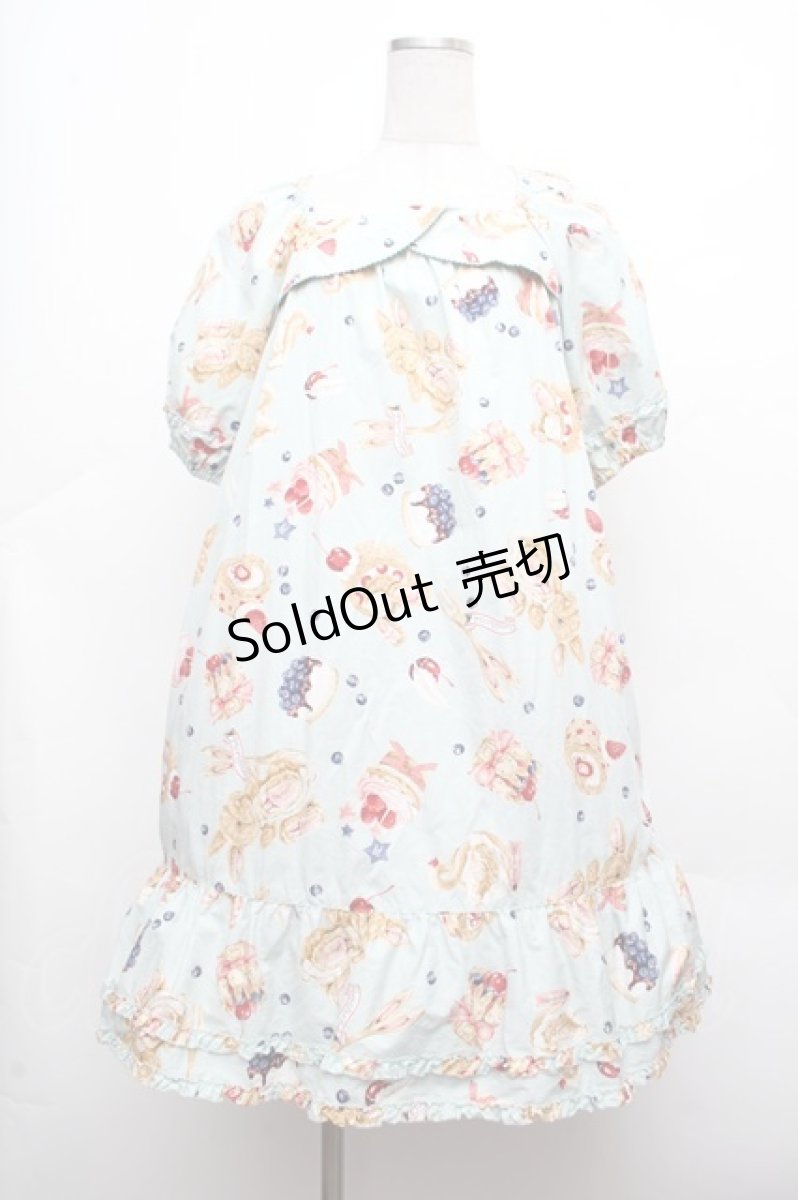 画像1: PINK HOUSE / スイーツスプリングバニープリントチュニック  ミント S-26-03-14-040-LO-OP-AS-ZS (1)