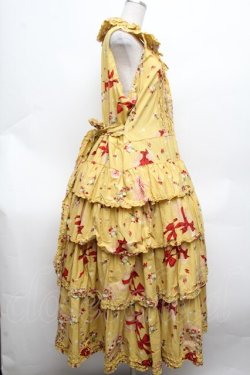 画像2: PINK HOUSE / ストロベリーハットワンピース  イエロー S-26-03-14-041-LO-OP-AS-ZS