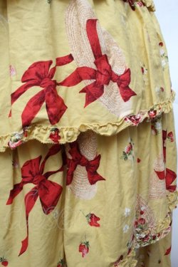 画像3: PINK HOUSE / ストロベリーハットワンピース  イエロー S-26-03-14-041-LO-OP-AS-ZS