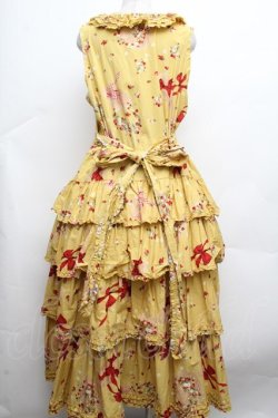 画像4: PINK HOUSE / ストロベリーハットワンピース  イエロー S-26-03-14-041-LO-OP-AS-ZS