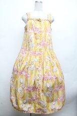 画像1: PINK HOUSE / 庭園散歩ワンピース  イエロー S-26-03-14-042-LO-OP-AS-ZS (1)