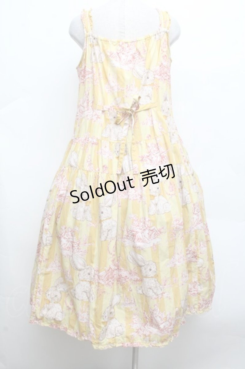 画像4: PINK HOUSE / 庭園散歩ワンピース  イエロー S-26-03-14-042-LO-OP-AS-ZS (4)