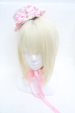 画像1: Angelic Pretty / ドレスアップRibbonミニハット  ピンク S-26-03-14-006-AP-AC-AS-ZS (1)