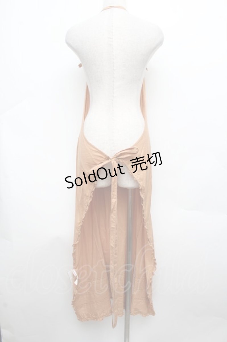 画像3: WONDERFUL WORLD / ピンタック使いエプロン  ブラウン S-26-03-14-043-LO-ZA-AS-ZS (3)