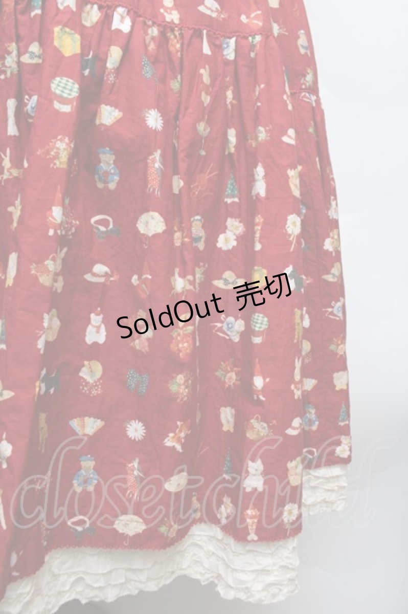 画像2: PINK HOUSE / Pink House Favoritesプリントワンピース  赤 S-26-03-14-045-LO-OP-AS-ZS (2)