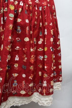 画像2: PINK HOUSE / Pink House Favoritesプリントワンピース  赤 S-26-03-14-045-LO-OP-AS-ZS