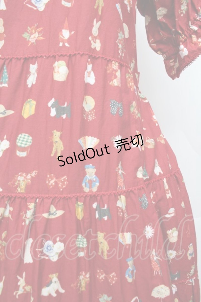 画像3: PINK HOUSE / Pink House Favoritesプリントワンピース  赤 S-26-03-14-045-LO-OP-AS-ZS (3)