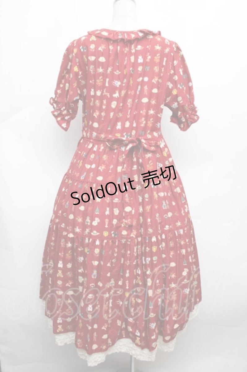 画像5: PINK HOUSE / Pink House Favoritesプリントワンピース  赤 S-26-03-14-045-LO-OP-AS-ZS (5)