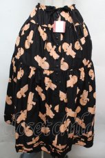 画像1: PINK HOUSE / プリントティアードスカート  黒 S-26-03-14-049-LO-SK-AS-ZS (1)