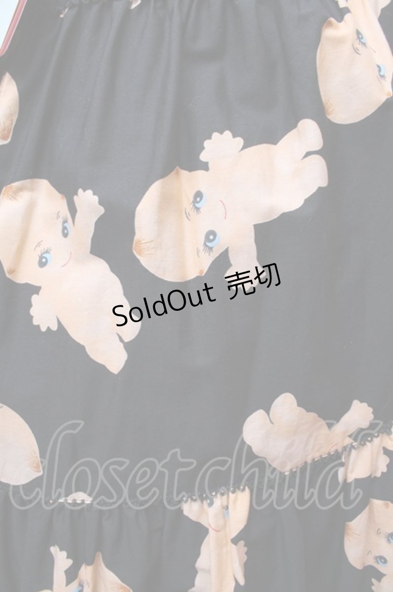 画像2: PINK HOUSE / プリントティアードスカート  黒 S-26-03-14-049-LO-SK-AS-ZS (2)