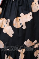 画像2: PINK HOUSE / プリントティアードスカート  黒 S-26-03-14-049-LO-SK-AS-ZS (2)