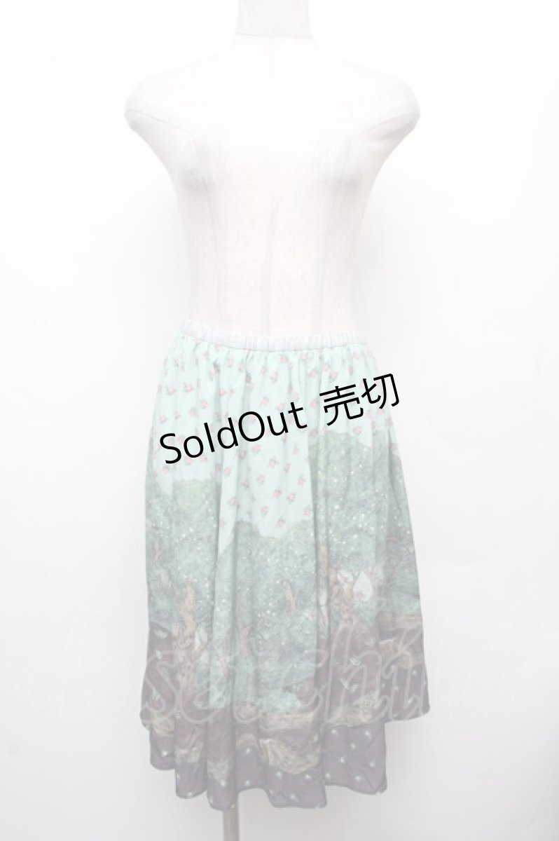 画像1: Franche Lippee / メルヘンスカート  グリーン S-26-03-14-051-LO-SK-AS-ZS (1)