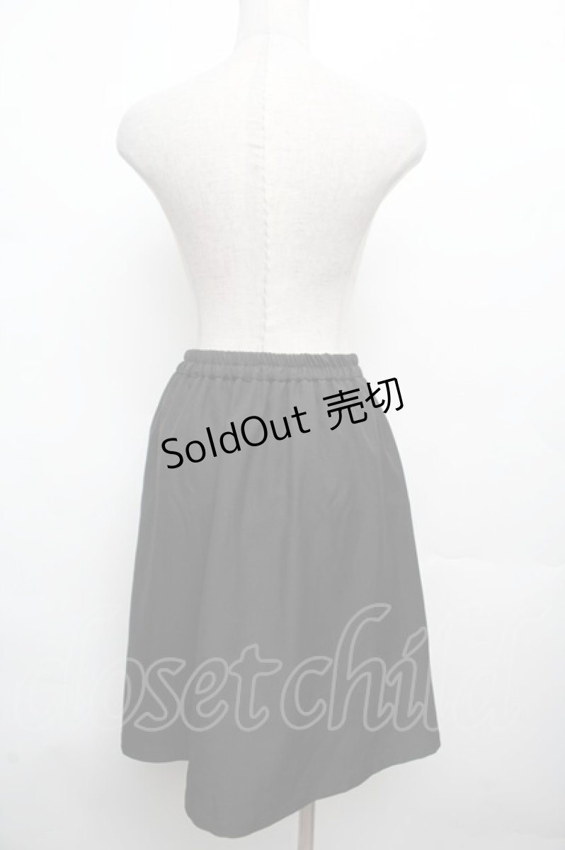 画像2: axes femme POETIQUE / レースアップデザインスカート  黒 S-26-03-14-052-AX-SK-AS-ZS (2)