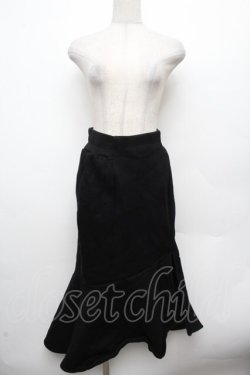画像1: EATME / マーメイドスウェットスカート  黒 S-26-03-14-053-LO-SK-AS-ZS