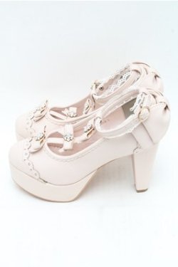 画像2: LIZ LISA / ビジューリボンストラップパンプス  ピンク S-26-03-14-1004-LO-SH-HR-ZS