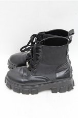 画像2: NieR Clothing / レースアップ厚底ブーツ  黒 S-26-03-14-1011-PU-SH-HR-ZS (2)