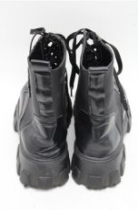 画像3: NieR Clothing / レースアップ厚底ブーツ  黒 S-26-03-14-1011-PU-SH-HR-ZS (3)