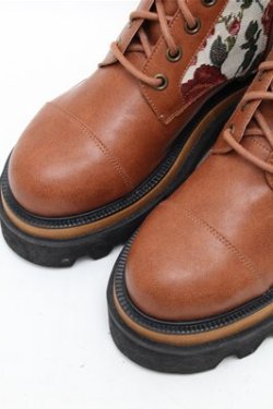 画像5: PINK HOUSE / ゴブランブーツ S ブラウン S-26-03-14-1014-LO-SH-AS-ZS