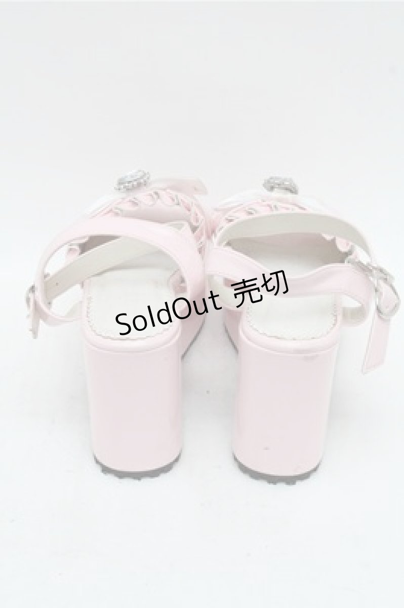 画像3: DearMyLove / ハートビジューダブルリボンサンダル 25 ピンク S-26-03-14-1015-EL-SH-HR-ZS (3)