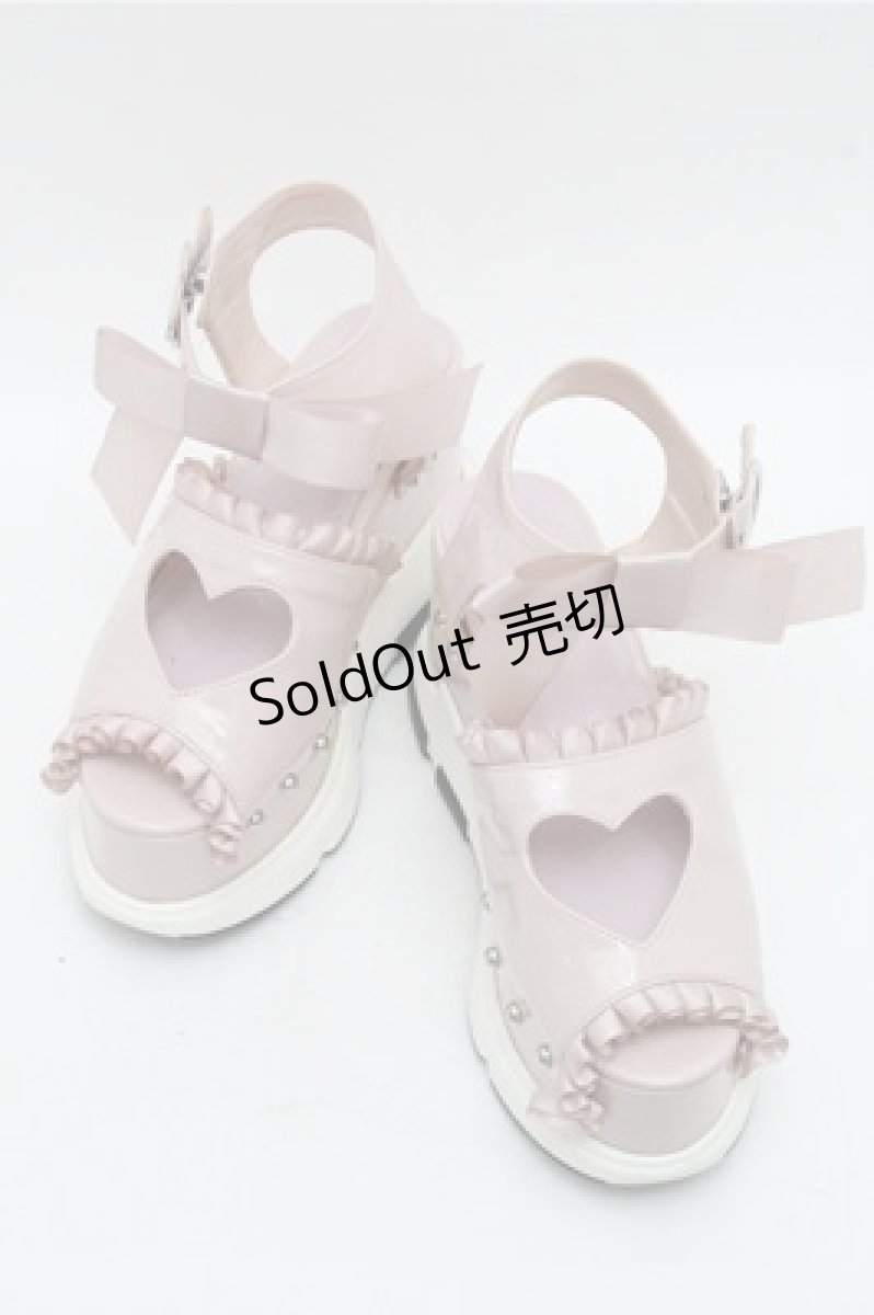 画像1: Honey Cinnamon / ハートあきスポートサンダル  ピンク S-26-03-14-1018-LO-SH-HR-ZS (1)