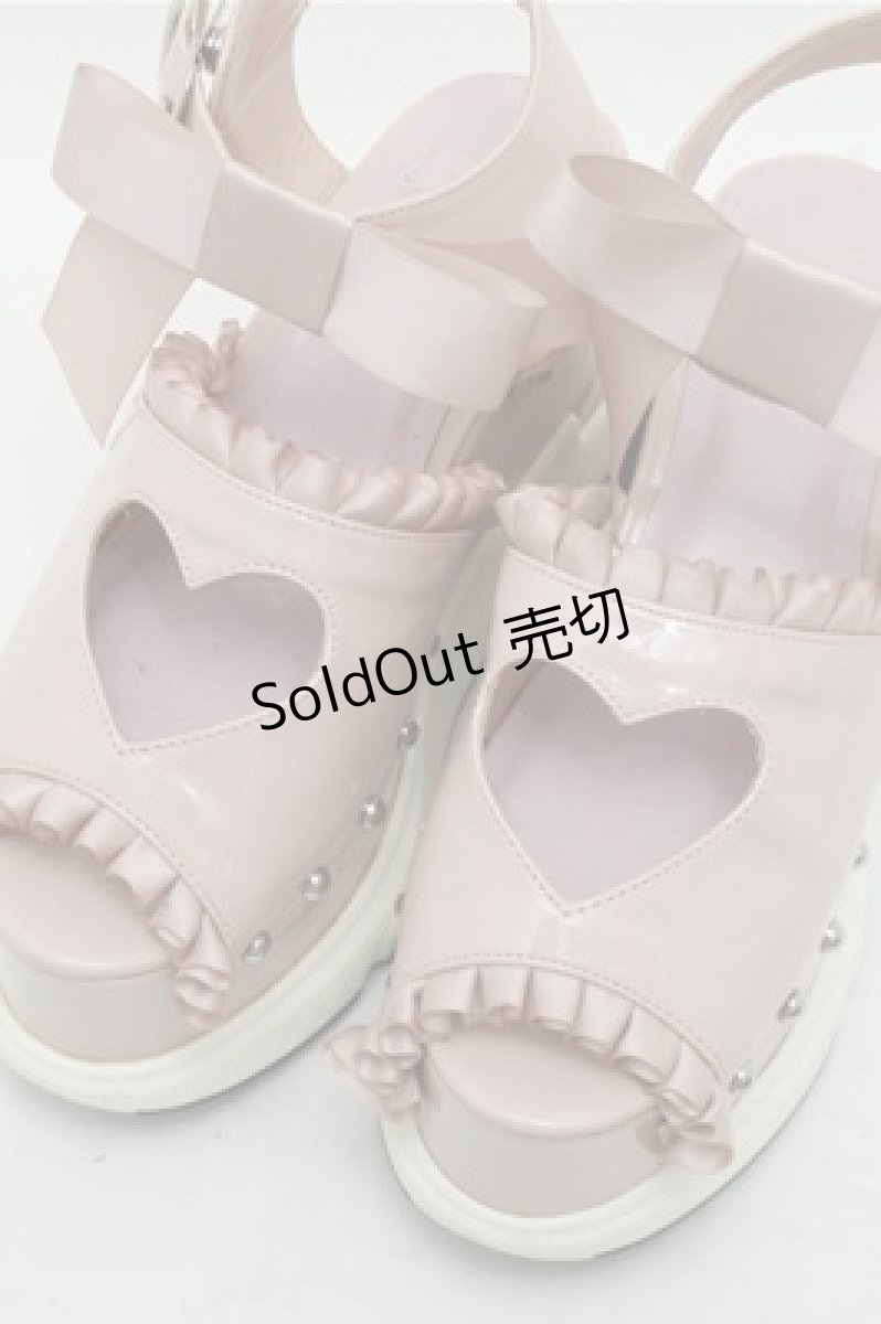 画像4: Honey Cinnamon / ハートあきスポートサンダル  ピンク S-26-03-14-1018-LO-SH-HR-ZS (4)