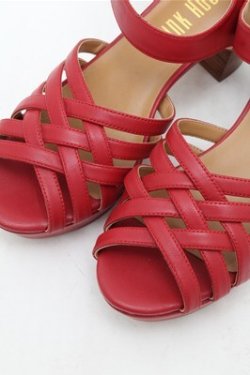画像4: PINK HOUSE / レザーモチーフサンダル S 赤 S-26-03-14-1002-LO-SH-AS-ZS