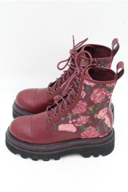 画像2: PINK HOUSE / ゴブランブーツ S 赤 S-26-03-14-1021-LO-SH-AS-ZS